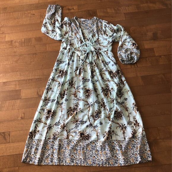 R.Vivimos Floral Tassel Bohemian Maxi Dress size small - Picture 11 of 12